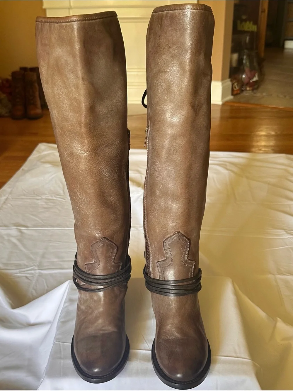 Freebird by Steven Stone coal Women's Knee-High Leather Boots - Classic Style